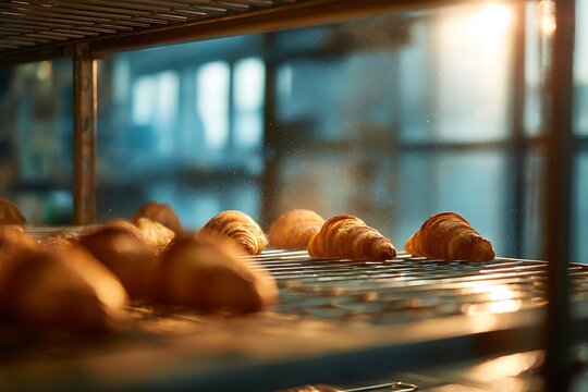 croissant making factory bakery fresh cook biscuit