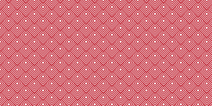 seamless pattern with square red overlap swirl fabric vector overlapping ornament textile background.