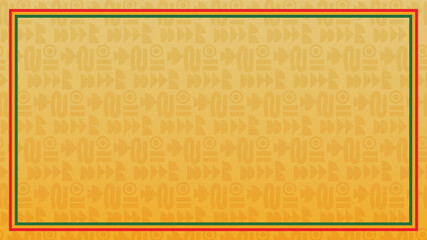 Juneteenth Freedom Day Background with African Heritage Pattern © TangKentang