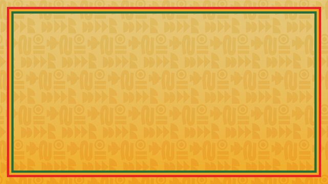 Juneteenth Freedom Day Background with African Heritage Pattern
