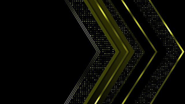 Luxury metallic chevron abstract background animation, Background layered metallic chevron arrows dotted texture and sleek minimalist geometric design