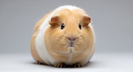 Fototapeta premium Adorable Guinea Pig Portrait, Cute Small Rodent Pet