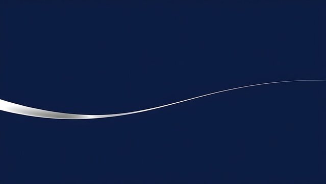applicability. A silver curve cutting across a deep blue background, conveying speed and motion. event key visuals, club posters, designed for sports event promotions and stadium branding.