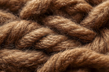 Fototapeta premium Abstract Macro of Soft Wool Fibers Resembling a Landscape