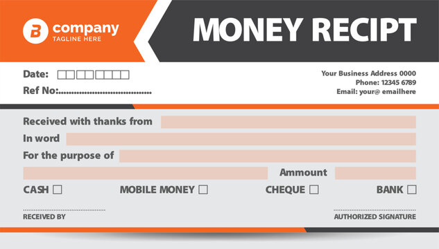money receipt book design template. sell receipt. Checkbook cheque template.