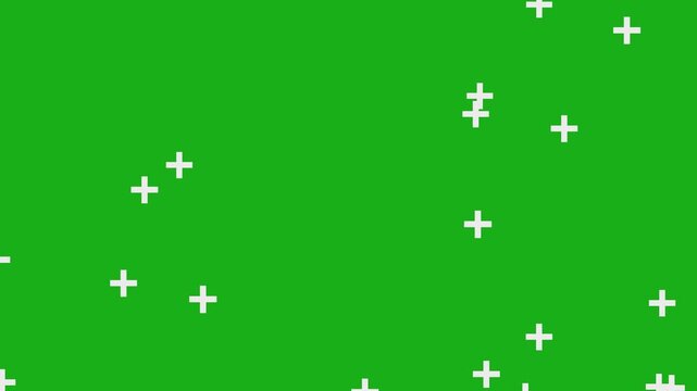 plus symbol icon animation. Healthcare medical cross pattern. plus signs pattern background, loopable