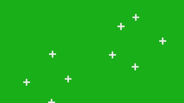 plus symbol icon animation. Healthcare medical cross pattern. plus signs pattern background, loopable