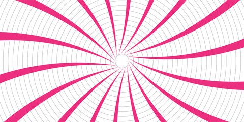 Pink white cream candy vector swirl. Candy color 3d sunburst background for summer poster, banner, christmas greeting or invitation card. Sweet rotating. Vector illustration © wahyu