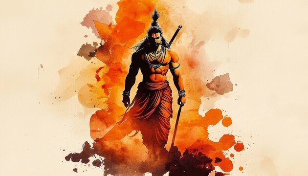 Vibrant illustration celebrating the festival of Parshuram Jayanti.