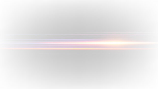 Light streaks move isolated on transparent background, showing speed and direction during a time of motion, light overlay, PNG