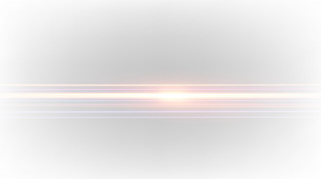 Bright light streaks isolated on transparent background, show movement and energy during a digital design process or visual effects creation, light overlay, PNG