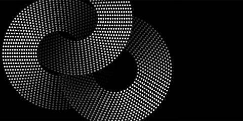 Modern abstract background. Halftone dots in circle form. Spiral logo, icon or design element.  vector abstract arts background abstarct modern arts © Arif