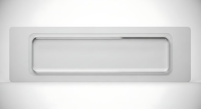 Blank white rectangular plastic blister packaging mold with packaging rectangular container