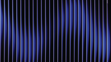 Obraz premium Abstract blue glass ripple background with vertical stripe blur, glowing cyan light transitions, dark gradient depth, futuristic distortion, smooth luminous flow, modern vector illustration