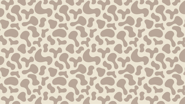 Seamless minimal camouflage pattern in soft beige tones. Small abstract shapes for fabric, wallpaper and subtle modern design