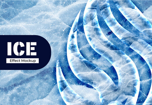 Ice Effect Mockup