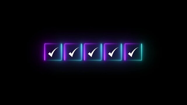 Glowing neon Accountant showing office document auditing concept ,plan review process and assess correctness ,Management of important document ,document system ,accountant Audit documents.4k video