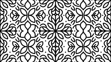 Fototapeta premium Seamless Floral Pattern Design.