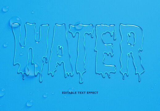 Water Text Effect