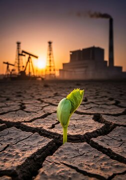 Resilience - A Sprouts Hope Amidst Industrial Decline and Arid Land.