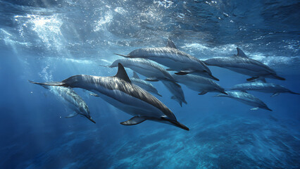 Obraz premium sharks in the ocean