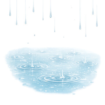 raindrops on calm water, calm water surface rain, gentle rain droplets, water ripple minimal, serene water texture, raindrop impact calm water, subtle ripple effect, peaceful water scene, rain on stil