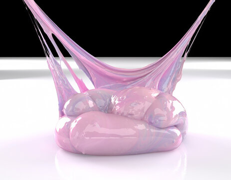 Pink Transparent Slime Texture Glossy Background