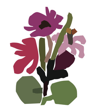 flowers blooming in a messy shape