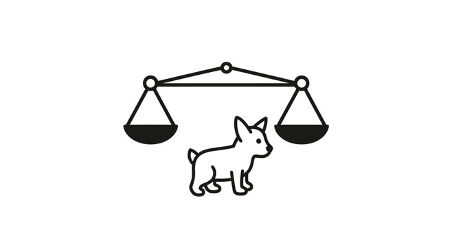 Dog Weighing Scale Icon