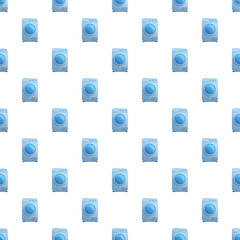 Naklejka premium Washing machine appliances creating a repeating pattern for household cleaning backgrounds