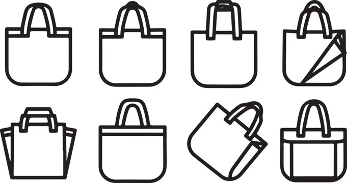 Vector icons of letter a in different styles and colors Vector