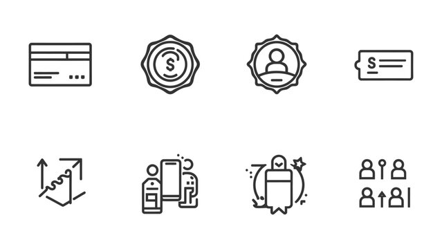 Financial Icons: A collection of modern line icons depicting various aspects of finance, offering a clean and concise representation of financial concepts and transactions.