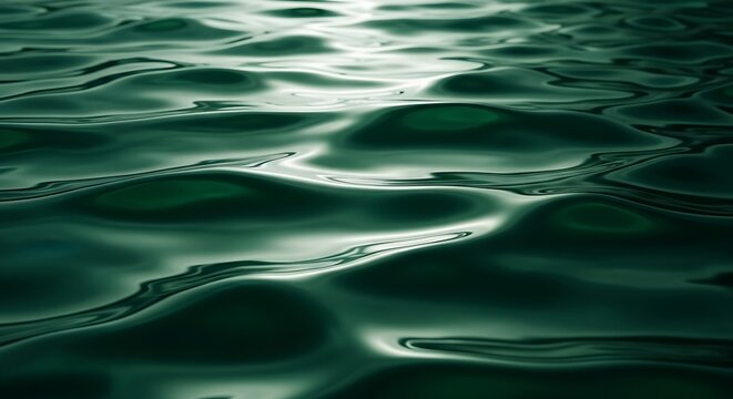 Abstract water surface a study in green and white tones