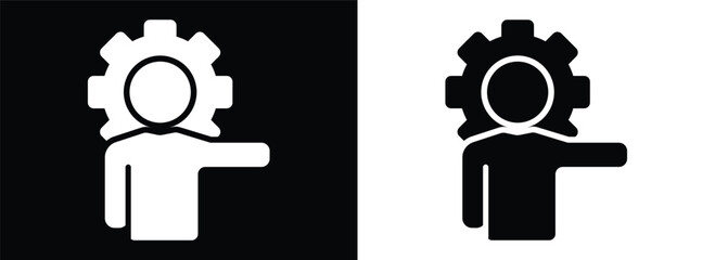 Manager monochrome glyph style © miee