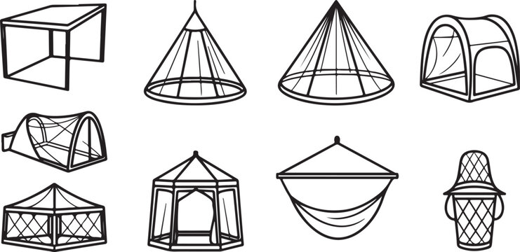 Set of geometric 3d shapes and solids in isometric vector style Vector