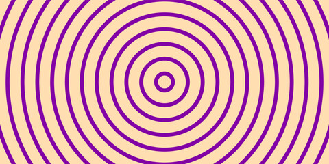 Naklejka premium Illustration of purple and vanilla colored concentric circles
