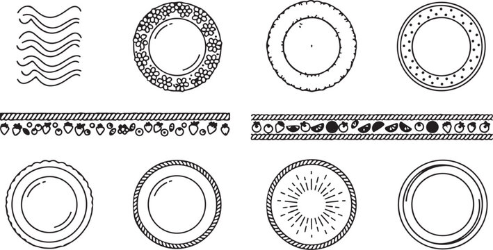 Collection of 12 abstract seamless pattern designs vector Vector