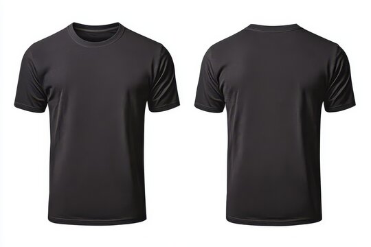 Casual t-shirt showcase studio apparel photography neutral background front and back view fashion concept