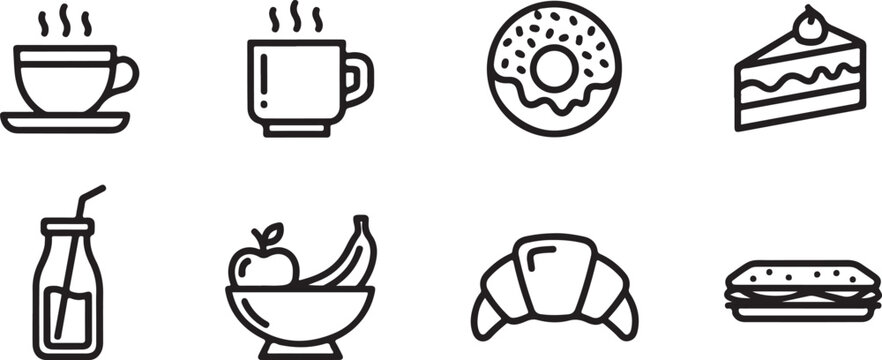Kitchen utensils and tools set including spoon whisk and spatula Vector
