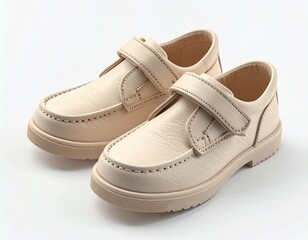 Naklejka premium pair of brown baby shoes
