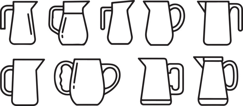 Hand drawn uppercase letters of english alphabet vector illustration Vector
