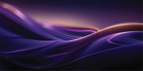 Obraz premium Abstract purple and orange flowing waves with subtle light effects abstract background digital art background texture gradient design shapes smooth