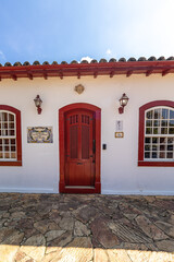 Fototapeta premium Prédio histórico na cidade de Tiradentes, Estado de Minas Gerais, Brasil