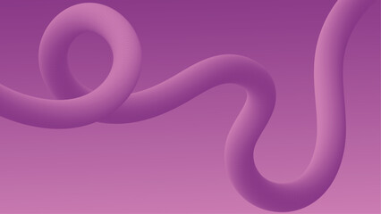 Obraz premium Abstract Pink Gradient Background with Smooth 3D Fluid Curve Wave Minimal Modern Design