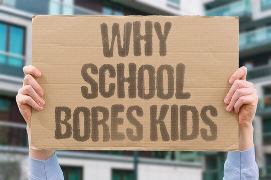 "Why School Bores Kids" research confirms school systems measurably fail to sustain student curiosity and interest. SCHOOL. REAL. LEARN. MODERN. KIDS.