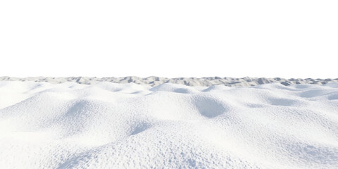 Vast empty white snow dunes under a bright winter sky © ZenVectors
