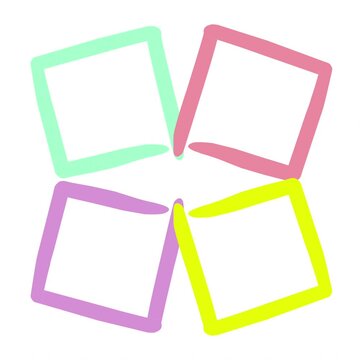 Pastel squares animation with soft colors and smooth motion creating minimal abstract calm modern background