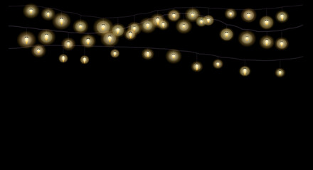 Glowing light strings create a visually striking pattern for artistic and decorative purposes. © MstParvin