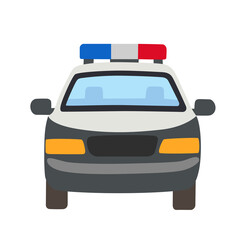 Police Patrol Car Vector Illustration © Beant