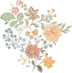 Elegant floral motifs ideal for textile printing, luxury stationery, and vintage-themed branding projects. © Mz Stockpics